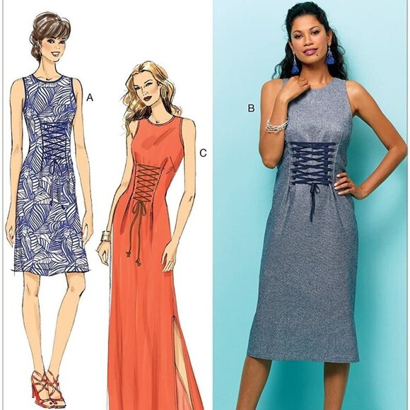 Butterick Sewing Pattern 6552 Misses Dress Lace Front Size 14-22 - Picture 1 of 3
